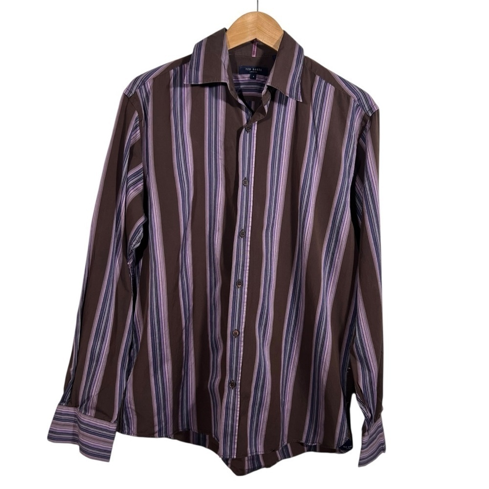 Ted Baker London Stripe Button Down Shirt Size Large